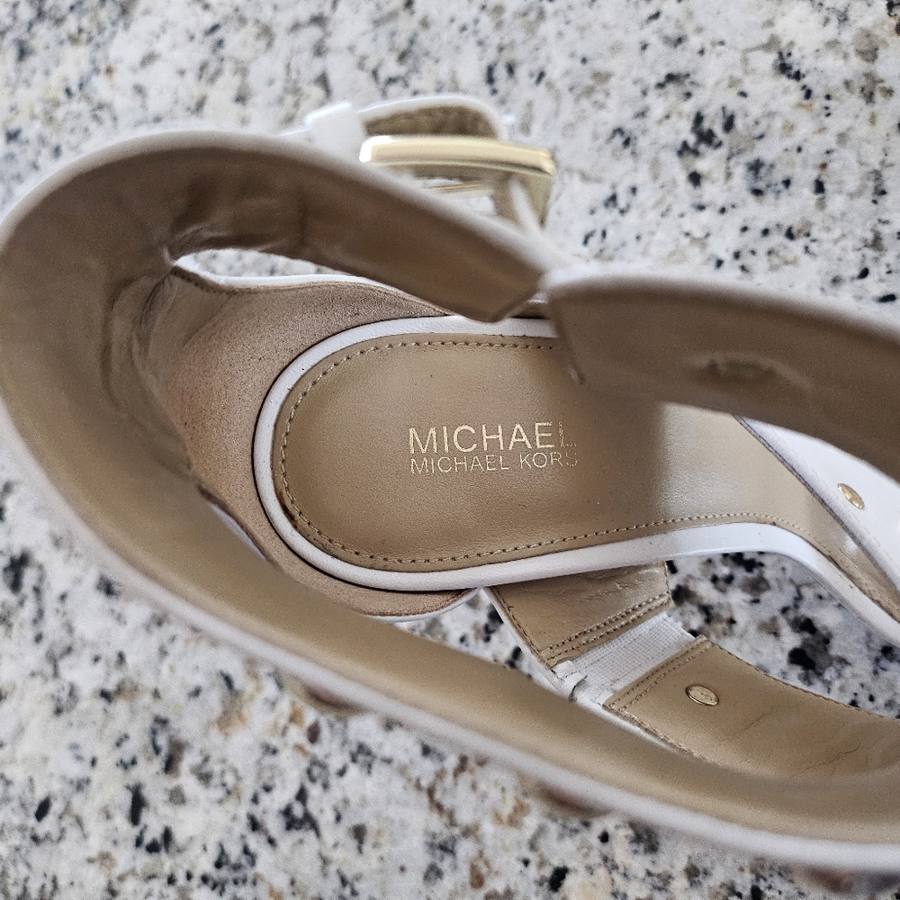 Michael Kors Amos Ankle Strap Heels - Picture 5 of 8